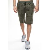 Madmext Haki Kapri 2408 Regular Fit Erkek Pano Baskılı Çift Cepli Yazlık Rahat Kesim