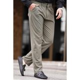 Madmext Haki Regular Fit Düz Kesim Yan Cepli Erkek Pantolon 6540