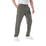Madmext Haki Regular Fit Düz Kesim Yan Cepli Erkek Pantolon 6540,Haki M