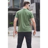 Madmext Haki Yeşili Regular Fit Basic Erkek Tişört 6131 - 2XL