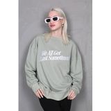 Madmext Kadın Baskılı Sweatshirt, Yeşil, M Beden