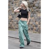 Madmext Kadın Mint Yeşili Straight Fit Kargo Pantolon, XL