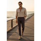 Madmext Kahverengi Basic Erkek Pantolon E6576 - XL