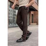 Madmext Kahverengi Basic Erkek Pantolon E6576