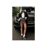 Madmext Kahverengi Mini Jean Etek MG2099 - 40