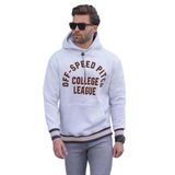 Madmext Karmelanj Kapüşonlu Cep Detaylı Baskılı Erkek Sweatshirt 7068,Karmelanj S