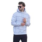 Madmext Karmelanj Kapüşonlu Cep Detaylı Çizgili Erkek Sweatshirt 7063,Karmelanj S