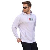 Madmext Karmelanj Kapüşonlu Nakışlı Erkek Sweatshirt 6145,Karmelanj XL