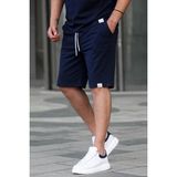 Madmext Lacivert Basic Erkek Şort Regular Fit Çift Cepli Spor Tarz Rahat Kesim Günlük Kullanım