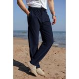 Madmext Lacivert Beli Lastikli Relaxed Fit Jakarlı Erkek Pantolon E6593