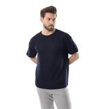 Madmext Lacivert Bisiklet Yaka Erkek T-Shirt E7128,Lacivert S