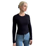 Madmext Lacivert Bisiklet Yaka Slim Fit Kadın Body Mg2564,Lacivert M
