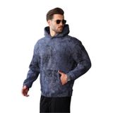 Madmext Lacivert Desenli Kapüşonlu Erkek Sweatshirt E7167,Lacivert 2XL