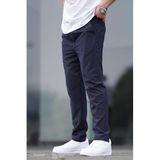 Madmext Lacivert Düz Paça Erkek Pantolon 6530,Lacivert 2XL