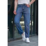 Madmext Lacivert Erkek Jean Pantolon E7419,Lacivert 32