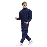 Madmext Lacivert Fermuar Yaka Polar Erkek Eşofman Takımı 5931,Lacivert XL