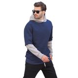 Madmext Lacivert Kapüşonlu Cep Detaylı Erkek Sweatshirt 7071,Lacivert S