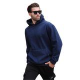 Madmext Lacivert Kapüşonlu Cep Detaylı Polar Erkek Sweatshirt 7093,Lacivert XL