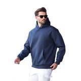 Madmext Lacivert Kapüşonlu Kanguru Cep Erkek Sweatshirt E7169,Lacivert 2XL