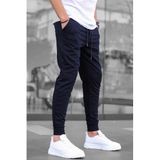 Madmext Lacivert Paçası Lastikli Erkek Eşofman 4821,Lacivert XL