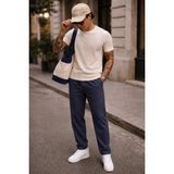 Madmext Lacivert Pantolon Erkekler İçin Cepli Trend Tasarım 65% Pamuk 6531