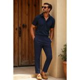 Madmext Lacivert Regular Fit Erkek Pantolon E6572
