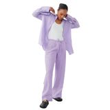 Madmext Lila Elastik Belli Bol Kesim Pantolon Mg2020,Lila XL
