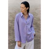 Madmext Lila Uzun Kollu Oversize Gömlek MG2003 - XL