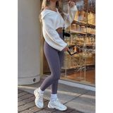 Madmext Lila Yüksek Bel Kadın Tayt MG2230
