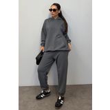 Madmext Mad Girls Füme Kapüşonlu Kadın Eşofman Takımı MG1225