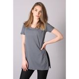 Madmext Mad Girls Füme V Yaka Salaş Kadın Tişört Mg310