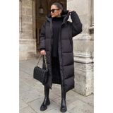 Madmext Mad Girls Koyu Siyah Uzun Şişme Mont Mg1303,Siyah L