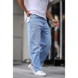 Madmext Mavi Erkek Yıkamalı Baggy Jean 7216 - 32