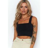 Madmext MG1010 Mad Girls Siyah Crop