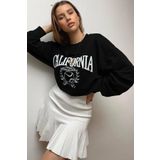 Madmext MG1112 Siyah Mad Girls Sweatshirt