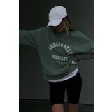 Madmext MG1217 Koyu Yeşil Mad Girls Kadın Sweatshirt