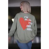 Madmext MG1224 Mint Yeşili Baskılı Kadın Sweatshirt