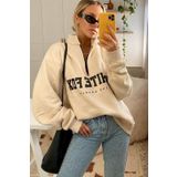 Madmext MG1246 Bej Kadın Sweatshirt