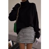 Madmext MG1252 Mad Girls Siyah Balıkçı Yaka Kadın Kazak