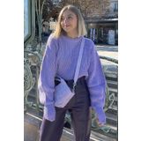 Madmext MG1304 Kadın Mad Girls Lila Kazak