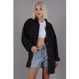 Madmext MG1562 Camel Oversize Gömlek Ceket