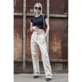 Madmext MG1601 Bej Kadın Pantolon