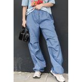 Madmext MG1726 Mavi Paraşüt Jogger Kadın Pantolon