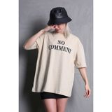 Madmext MG1763 Bej Baskılı Bisiklet Yaka Kadın T-shirt