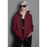 Madmext MG1900 Bordo Kadın Sweatshirt