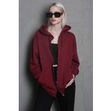 Madmext MG1900 Bordo Kadın Sweatshirt