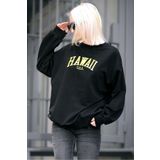 Madmext MG1922 Siyah Kadın Sweatshirt