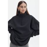 Madmext MG1933 Siyah Kadın Sweatshirt