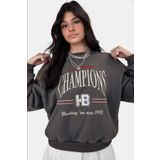 Madmext MG930 Füme Mad Girls Kadın Sweatshirt