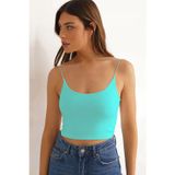 Madmext MG965 Mad Girls Turkuaz İp Askılı Büstiyer
